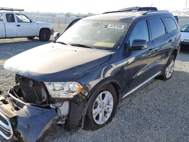 1C4SDJDT0CC337391 - 2012 DODGE DURANGO CR BLACK photo 2