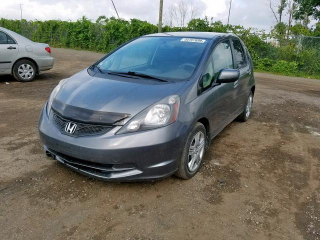 LUCGE8H58C3000762 - 2012 HONDA FIT LX GRAY photo 2