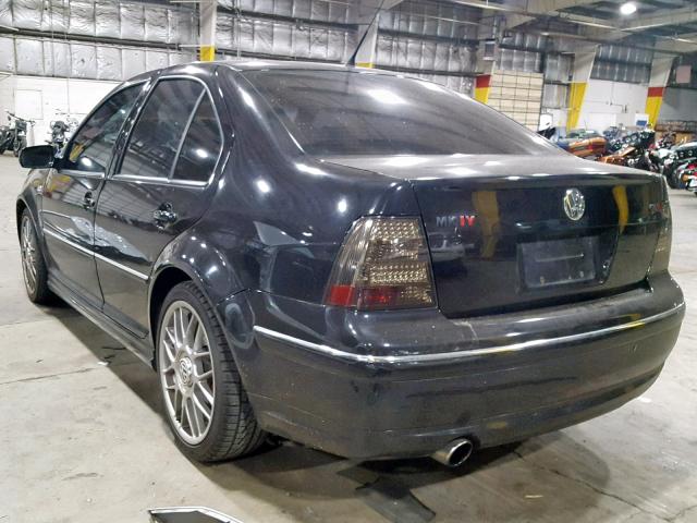 3VWSE69M95M042476 - 2005 VOLKSWAGEN JETTA GLI BLACK photo 3