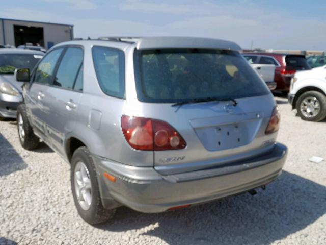 JT6HF10U0X0042714 - 1999 LEXUS RX 300 SILVER photo 3