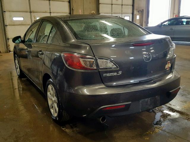 JM1BL1VFXB1358089 - 2011 MAZDA 3 I GRAY photo 3