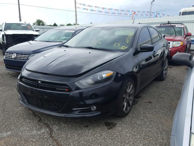 1C3CDFBAXDD325770 - 2013 DODGE DART SXT BLACK photo 2