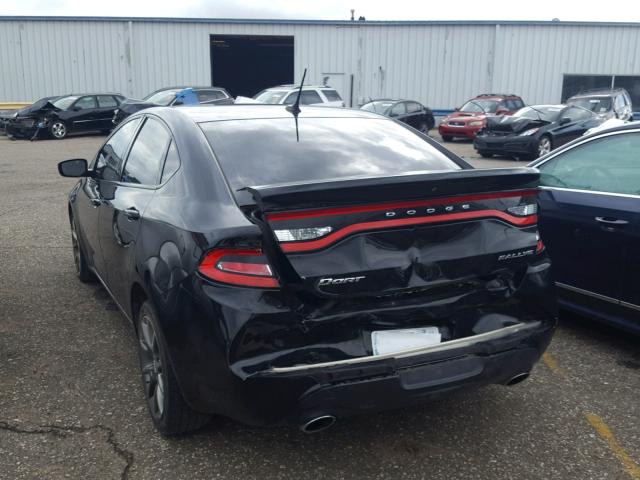 1C3CDFBAXDD325770 - 2013 DODGE DART SXT BLACK photo 3