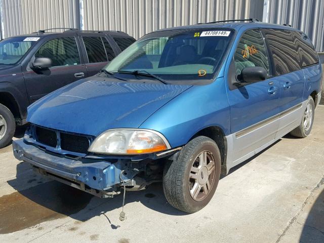 2FMZA534X3BB64922 - 2003 FORD WINDSTAR S BLUE photo 2