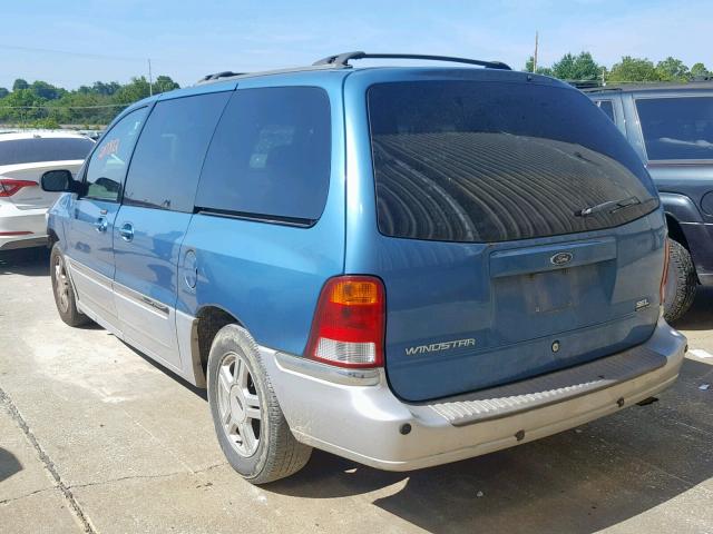 2FMZA534X3BB64922 - 2003 FORD WINDSTAR S BLUE photo 3