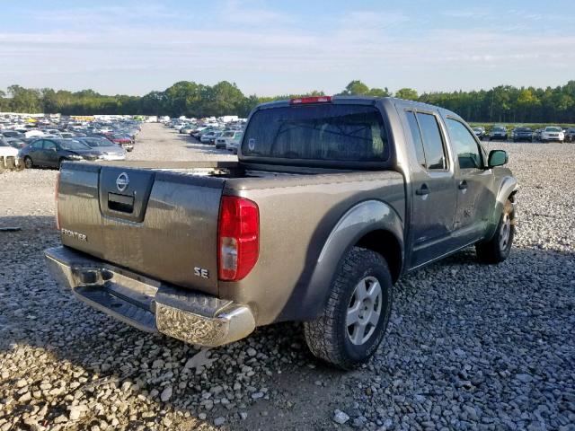 1N6AD07U46C454452 - 2006 NISSAN FRONTIER C GRAY photo 4