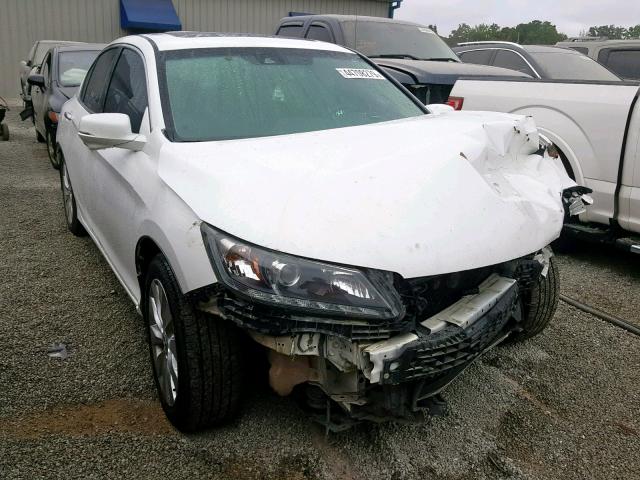 1HGCR3F85EA022340 - 2014 HONDA ACCORD EXL WHITE photo 1