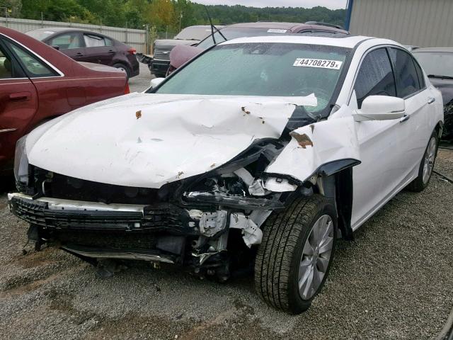 1HGCR3F85EA022340 - 2014 HONDA ACCORD EXL WHITE photo 2