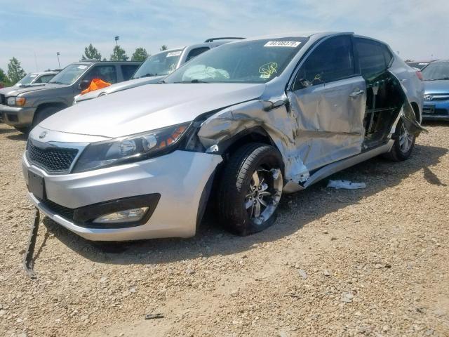 5XXGM4A78DG188762 - 2013 KIA OPTIMA LX SILVER photo 2