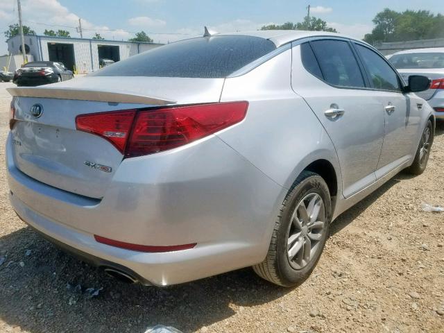 5XXGM4A78DG188762 - 2013 KIA OPTIMA LX SILVER photo 4