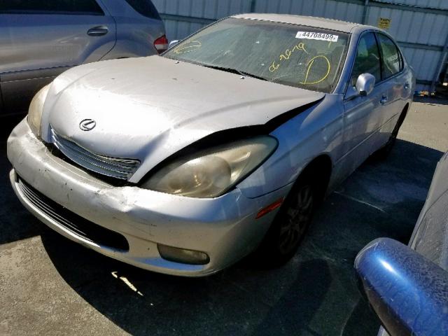 JTHBF30G530148394 - 2003 LEXUS ES 300 SILVER photo 2