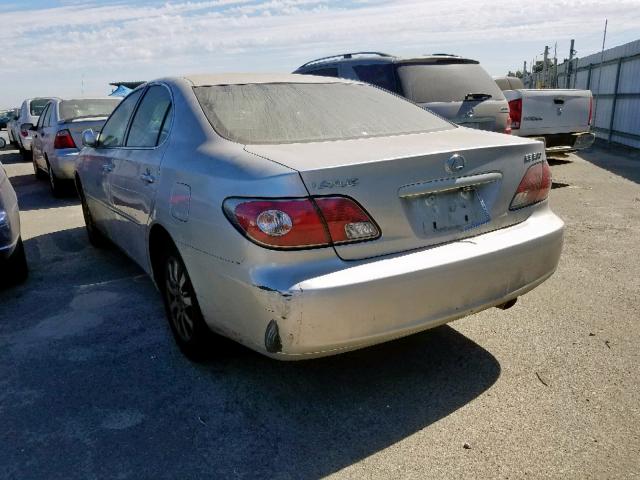 JTHBF30G530148394 - 2003 LEXUS ES 300 SILVER photo 3