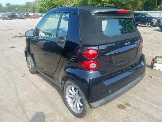 WMEEK31X88K085989 - 2008 SMART FORTWO PAS 黑色 照片 3