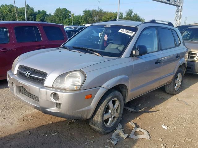 KM8JM12B25U094150 - 2005 HYUNDAI TUCSON GL SILVER photo 2