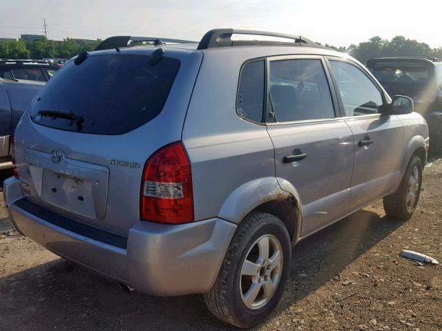 KM8JM12B25U094150 - 2005 HYUNDAI TUCSON GL SILVER photo 4