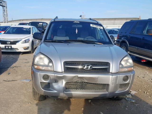 KM8JM12B25U094150 - 2005 HYUNDAI TUCSON GL SILVER photo 9