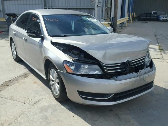 1VWAP7A3XCC054942 - 2012 VOLKSWAGEN PASSAT S SILVER photo 1