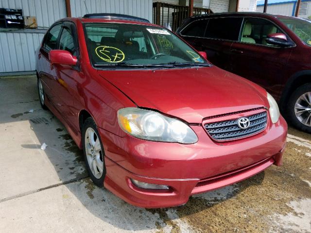 2T1BY30E86C550737 - 2006 TOYOTA COROLLA XR RED photo 1