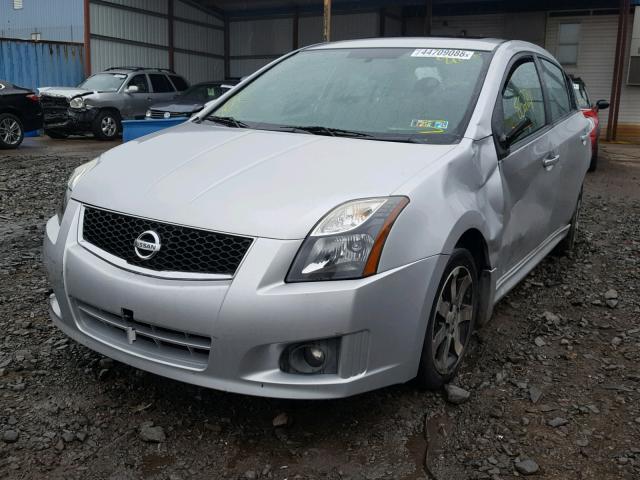 3N1AB6AP5CL779726 - 2012 NISSAN SENTRA 2.0 SILVER photo 2