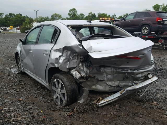 3N1AB6AP5CL779726 - 2012 NISSAN SENTRA 2.0 SILVER photo 3