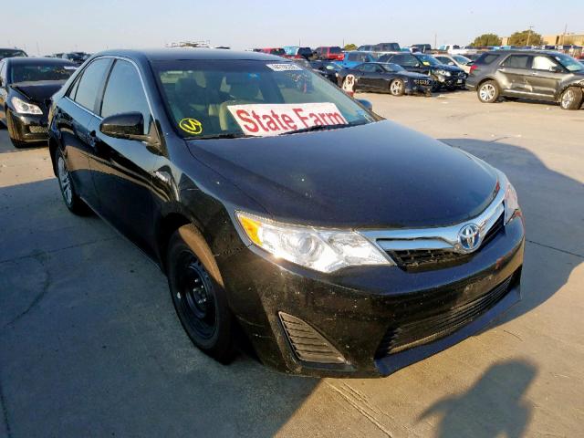 4T1BD1FK1DU093987 - 2013 TOYOTA CAMRY HYBR BLACK photo 1