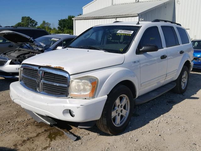 1D4HB48N54F203718 - 2004 DODGE DURANGO SL WHITE photo 2