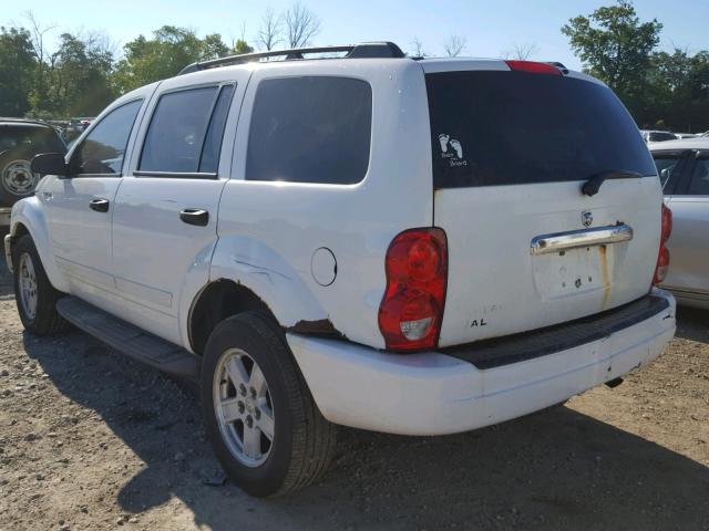 1D4HB48N54F203718 - 2004 DODGE DURANGO SL WHITE photo 3