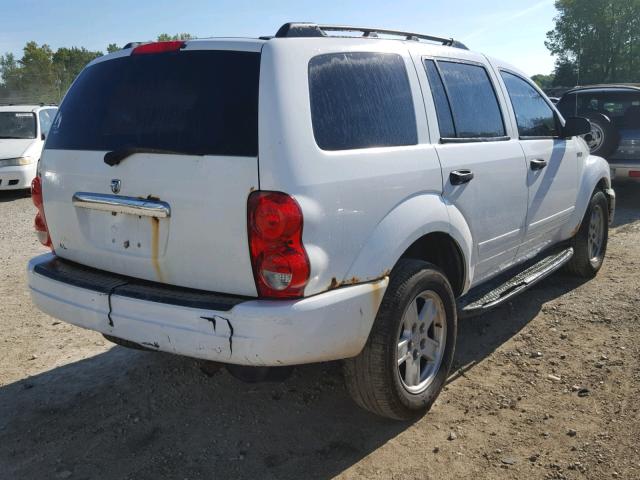 1D4HB48N54F203718 - 2004 DODGE DURANGO SL WHITE photo 4