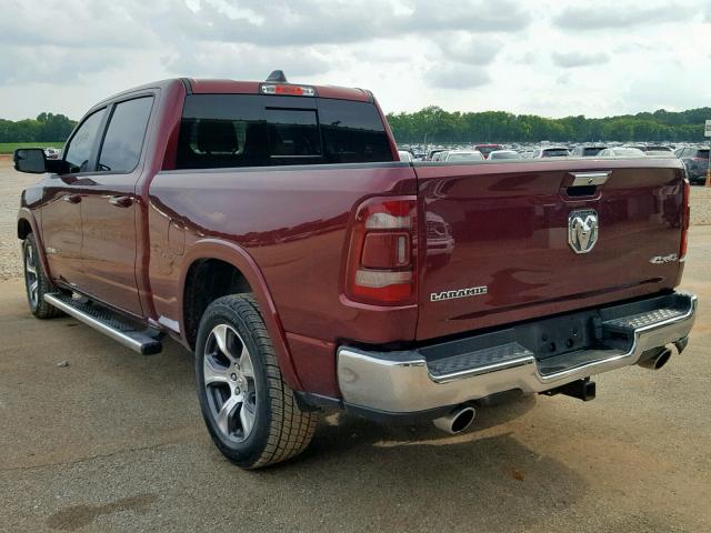 1C6SRFRT4KN538843 - 2019 RAM 1500 LARAM RED photo 3