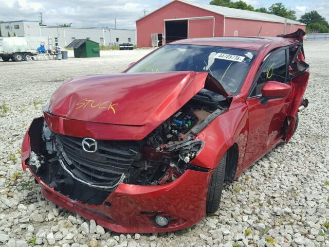 3MZBM1L78FM226883 - 2015 MAZDA 3 TOURING RED photo 2