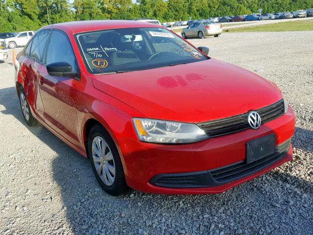 3VW1K7AJ1CM364523 - 2012 VOLKSWAGEN JETTA BASE RED photo 1