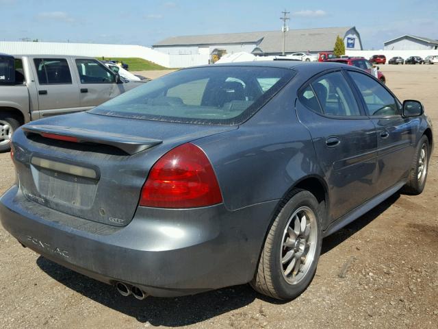 2G2WR544541265456 - 2004 PONTIAC GRAND PRIX GRAY photo 4