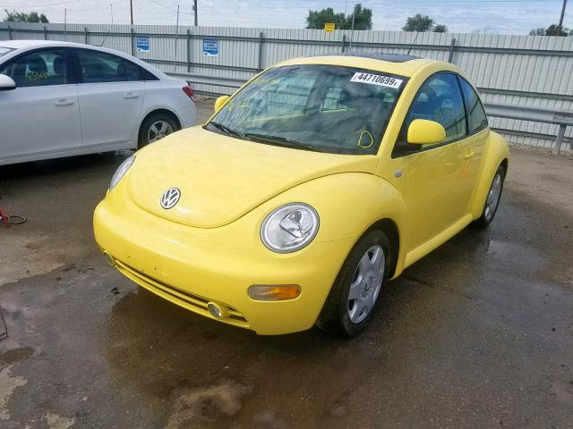 3VWCA21C2YM481891 - 2000 VOLKSWAGEN NEW BEETLE ყვითელი ფოტო 2