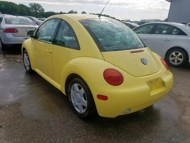 3VWCA21C2YM481891 - 2000 VOLKSWAGEN NEW BEETLE ყვითელი ფოტო 3