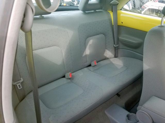 3VWCA21C2YM481891 - 2000 VOLKSWAGEN NEW BEETLE ყვითელი ფოტო 6