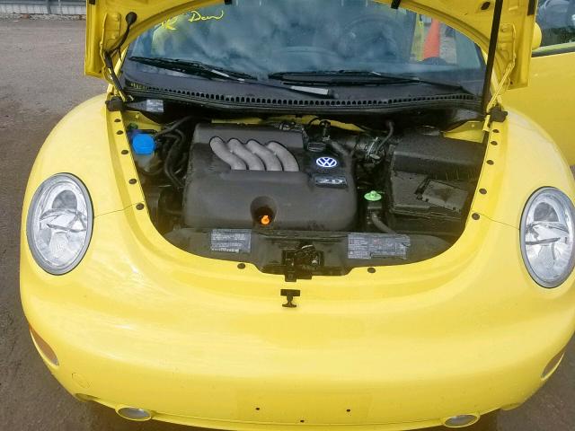3VWCA21C2YM481891 - 2000 VOLKSWAGEN NEW BEETLE ყვითელი ფოტო 7