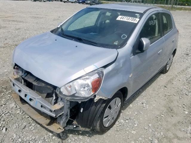 ML32A3HJ6FH041136 - 2015 MITSUBISHI MIRAGE DE SILVER photo 2