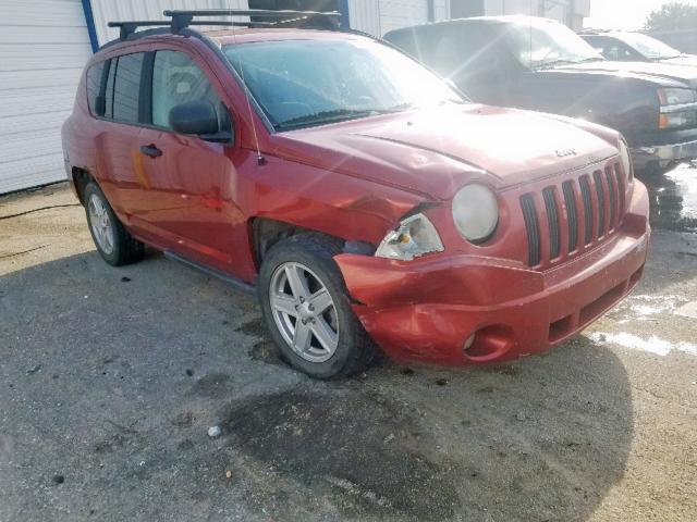 1J8FT47W97D145147 - 2007 JEEP COMPASS RED photo 1