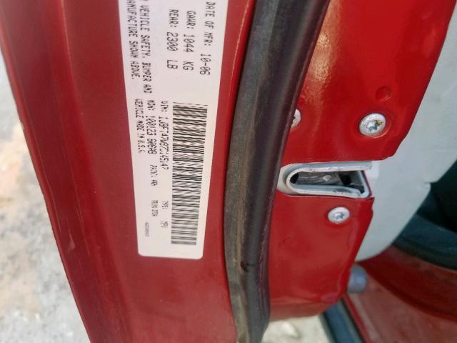 1J8FT47W97D145147 - 2007 JEEP COMPASS RED photo 10