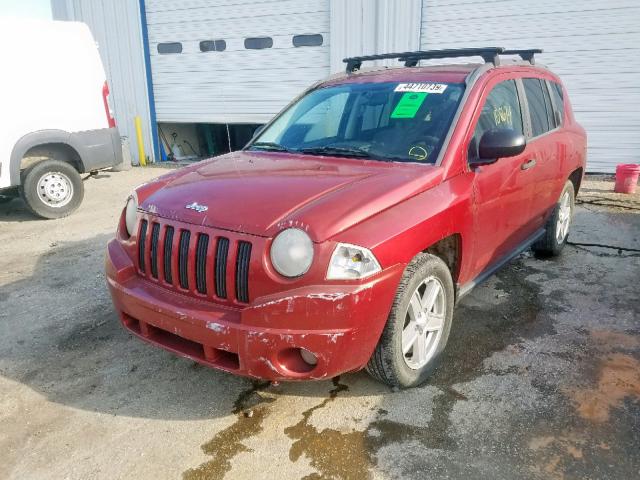 1J8FT47W97D145147 - 2007 JEEP COMPASS RED photo 2