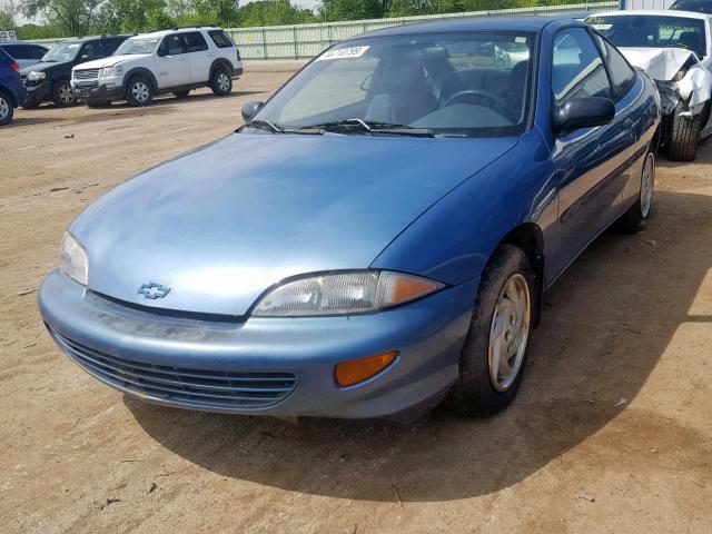 3G1JC1249XS817948 - 1999 CHEVROLET CAVALIER B BLUE photo 2