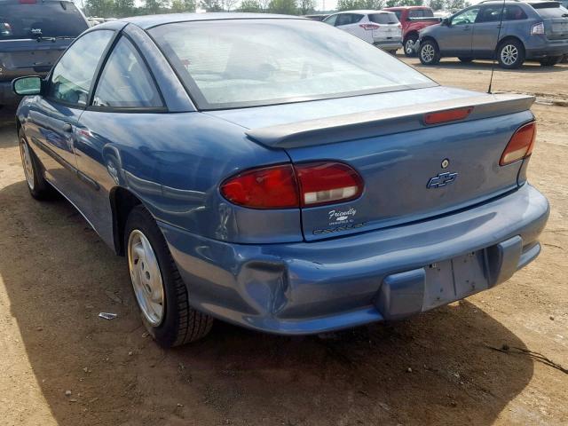 3G1JC1249XS817948 - 1999 CHEVROLET CAVALIER B BLUE photo 3