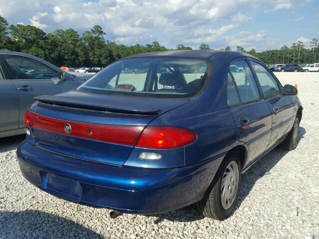 1MEFM10PXWW604886 - 1998 MERCURY TRACER GS BLUE photo 4