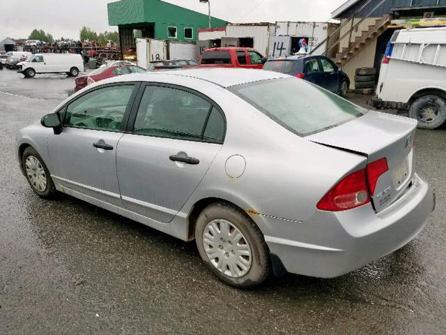 2HGFA16336H037239 - 2006 HONDA CIVIC DX V GRAY photo 3