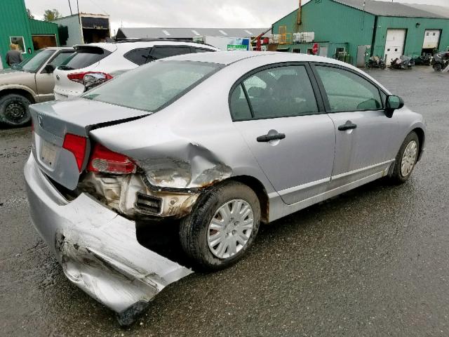 2HGFA16336H037239 - 2006 HONDA CIVIC DX V GRAY photo 4