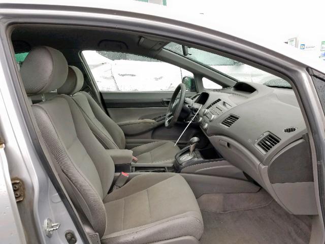 2HGFA16336H037239 - 2006 HONDA CIVIC DX V GRAY photo 5