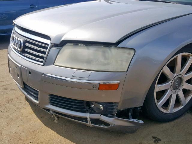 WAULL44EX5N012648 - 2005 AUDI A8 4.2 QUA GRAY photo 9