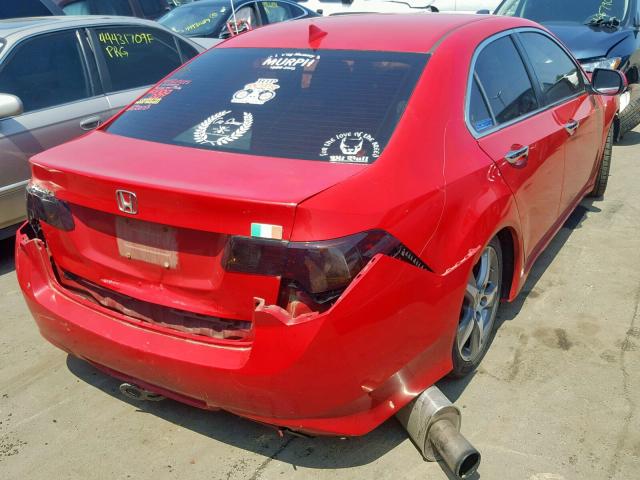 JH4CU2E86CC024218 - 2012 ACURA TSX SE RED photo 4