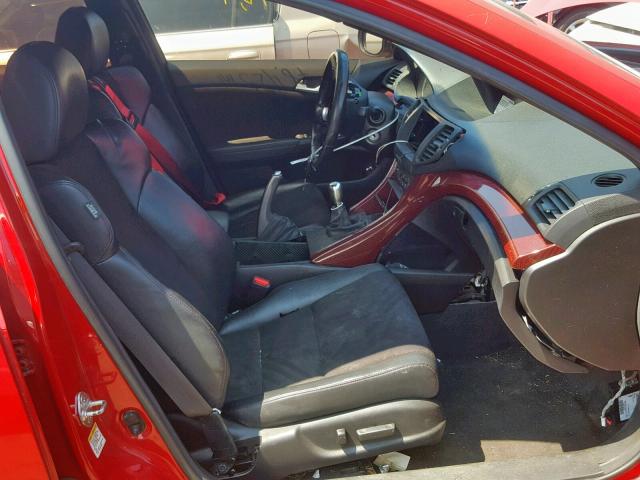 JH4CU2E86CC024218 - 2012 ACURA TSX SE RED photo 5