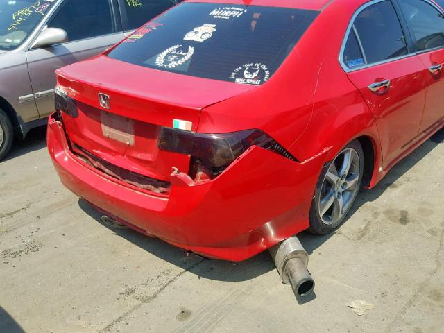 JH4CU2E86CC024218 - 2012 ACURA TSX SE RED photo 9